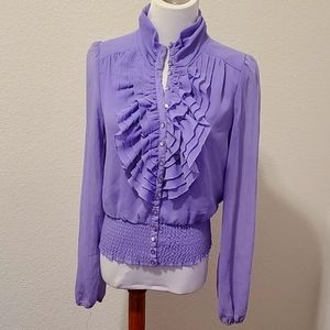 Silk Manifesto Ruffled Top